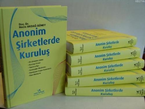 Anonim Şirketlerde Kuruluş  Frontansicht 1