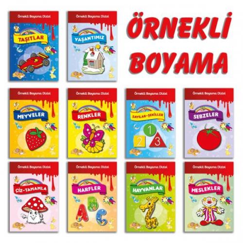Örnekli Boyama Dizisi 10 Kitap Set  Frontansicht 1