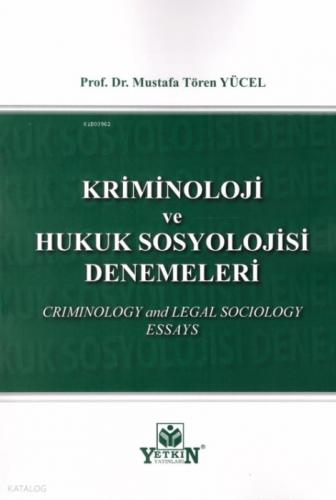 Kriminoloji ve Hukuk Sosyolojisi Denemeleri  Frontansicht 1