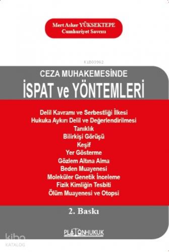 Ceza Muhakemesinde İspat ve Yöntemleri  Frontansicht 1