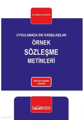Uygulamada Sık Karşılaşılan Örnek Sözleşme Metinleri 3. Tıpkı Baskı  Frontansicht 1
