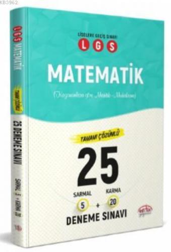 Editör Yayınları 8. Sınıf LGS Matematik Çözümlü 25 Branş Denemesi Editör  Frontansicht 1