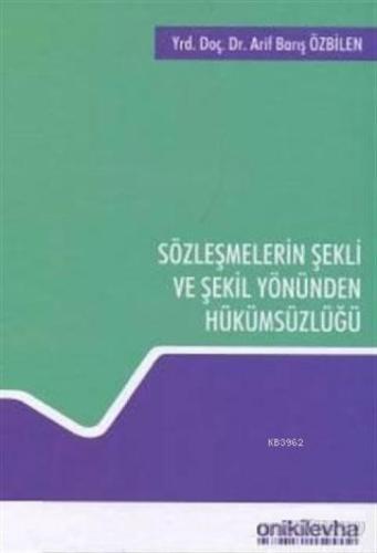 Sözleşmelerin Şekli ve Şekil Yönünden Hükümsüzlüğü  Frontansicht 1
