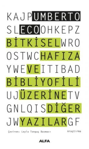 Bitkisel Hafıza ve Bibliyofili Üzerine Diğer Yazılar  Frontansicht 1
