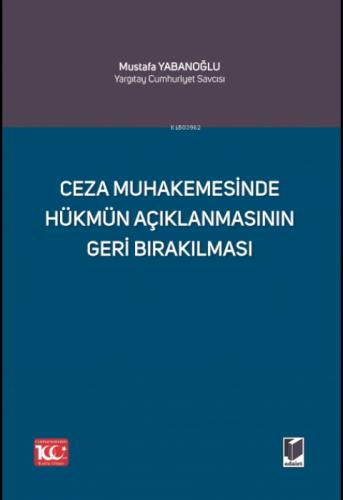 Ceza Muhakemesinde Hükmün Açıklanmasının Geri Bırakılması  Frontansicht 1