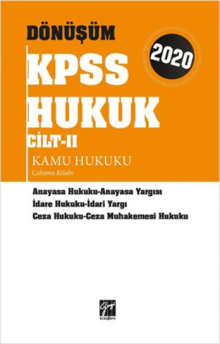 2020 Dönüşüm KPSS Hukuk Cilt 2 Kamu Hukuku Çalışma Kitabı  Frontansicht 1
