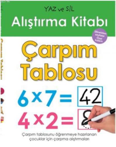 Yaz ve Sil - Alıştırma Kitabı - Çarpım Tablosu  Frontansicht 1