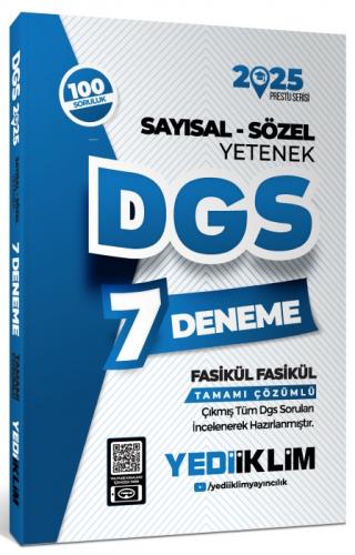 2025 DGS Sayısal-Sözel Yetenek 7 Fasikül Deneme  Frontansicht 1