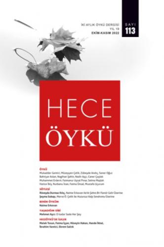 Hece Öykü Dergisi Sayı: 113 Ekim - Kasım 2022  Frontansicht 1