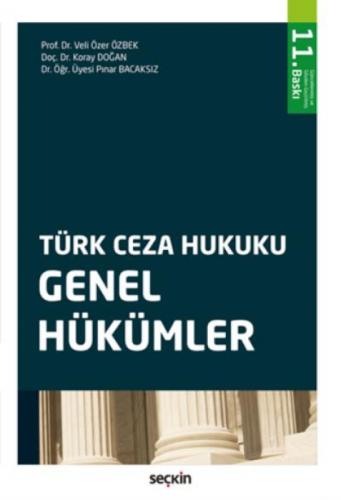 Türk Ceza Hukuku Genel Hükümler  Frontansicht 1