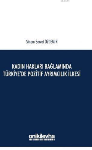 Kadın Hakları Bağlamında Türkiye'de Pozitif Ayrımcılık İlkesi  Frontansicht 1