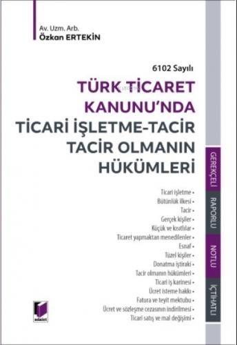 Ticari İşletme - Tacir Tacir Olmanın Hükümleri  Frontansicht 1