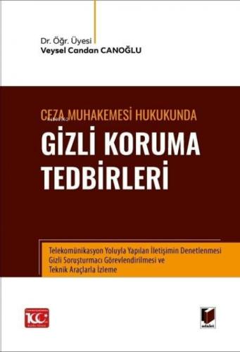 Ceza Muhakemesi Hukukunda Gizli Koruma Tedbirleri  Frontansicht 1