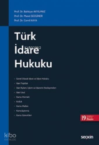 Türk İdare Hukuku  Frontansicht 1