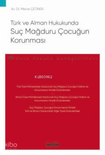 Suç Mağduru Çocuğun Korunması;? Ceza Hukuku Monografileri Ş  Frontansicht 1