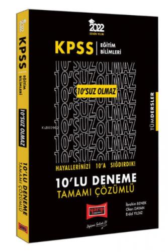 2022 KPSS Eğitim Bilimleri 10'SUZ Olmaz Tamamı Çözümlü 10'lu Deneme  Frontansicht 1