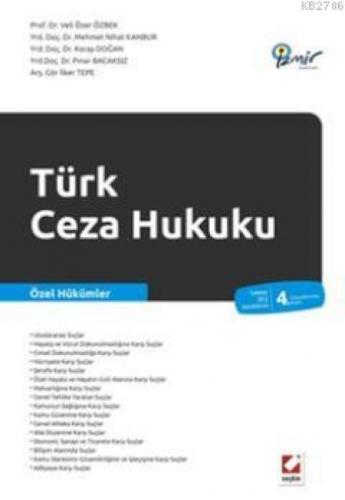 Türk Ceza Hukuku Özel Hükümler  Frontansicht 1
