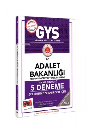 Yargı Yayınları 2023 Adalet Bakanlığı GYS Şef Merkez Kadrosu İçin Tamamı  Frontansicht 1