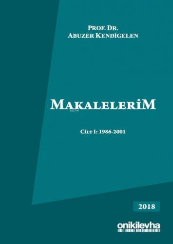 Makalelerim Cilt I: 1986-2001  Frontansicht 1