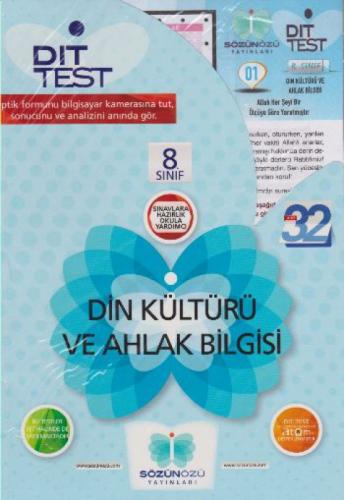 8. Sınıf Din Kültürü Ve Ahlak Bilgisi Dıt Test (32 Adet)  Frontansicht 1