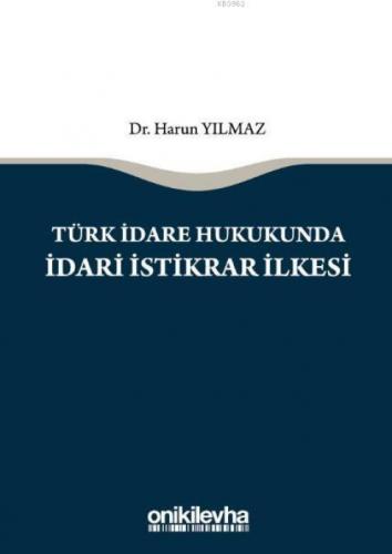 Türk İdare Hukukunda İdari İstikrar İlkesi  Frontansicht 1