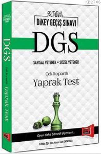 DGS Sayısal Yetenek Sözel Yetenek Yaprak Test 2016  Frontansicht 1