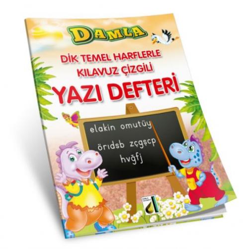 Dik Temel Harflerle Kılavuz Çizgili Yazı Defteri  Frontansicht 1
