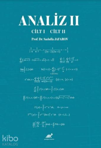Analiz 2 (Cilt 1 - Cilt 2)  Frontansicht 1