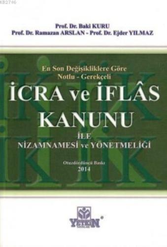 İcra ve İflas Kanunu ile Nizamnamesi ve Yönetmeliği  Frontansicht 1