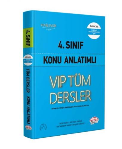 Editör Vip 4. Sınıf Tüm Dersler Konu Anlatımlı Mavi Kitap Kamp:  Frontansicht 1