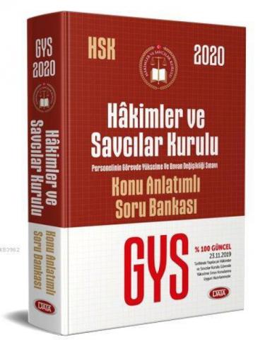Data Yayınları 2020 GYS Hakimler ve Savcılar Kurulu Personeli Görevde Yükselme Sınavı Konu Anlatımlı  Frontansicht 1