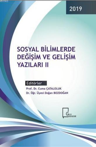 Sosyal Bilimlerde Değişim ve Gelişim Yazıları II  Frontansicht 1