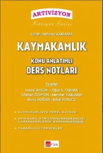 Artıvizyon Kaymakamlık Ders Notları  Frontansicht 1
