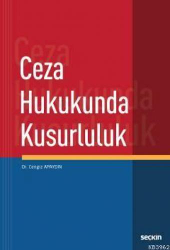 Ceza Hukukunda Kusurluluk  Frontansicht 1