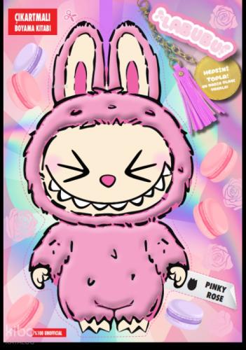 Labubu Pinky Rose Çılgın Koleksiyon;Çıkartmalı Boyama Kitabı  Frontansicht 1