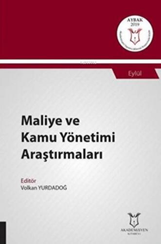 Maliye ve Kamu Yönetimi Araştırmaları;(Aybak 2019 Eylül)  Frontansicht 1