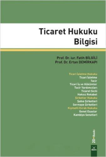 Ticaret Hukuku Bilgisi  Frontansicht 1