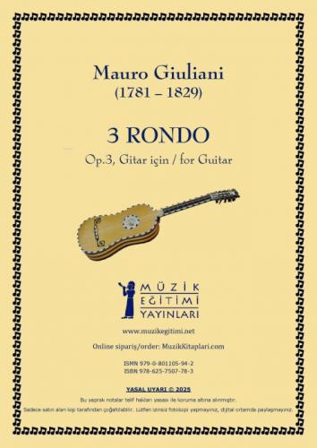 Gitar için 3 Rondo  Frontansicht 1
