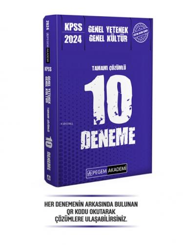 2024 KPSS Genel Yetenek Genel Kültür Tamamı Çözümlü 10 Deneme  Frontansicht 1