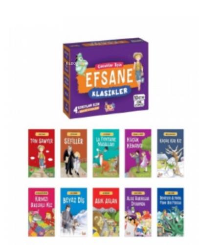 Çocuklar İçin Efsane Klasikler - (10 Kitap + Soru Kitapçıðı)  Frontansicht 1