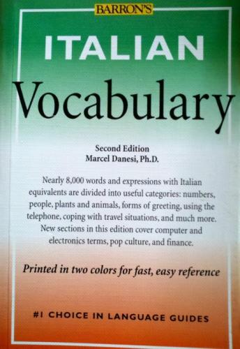 Italian Vocabulary  Frontansicht 1
