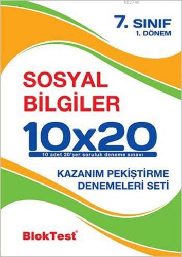 7. Sınıf Sosyal Bilgiler 10x20 Kazanım Pekiştirme Denemeleri 1. Dönem  Frontansicht 1