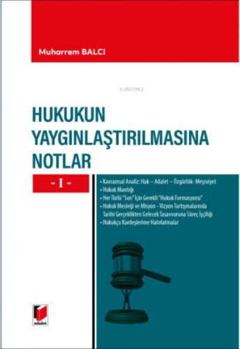 Hukukun Yaygınlaştırılmasına Notlar -I-  Frontansicht 1