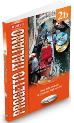 Nuovo Progetto Italiano 2b (Ders Kitabı ve Çalışma Kitabı +CD +CD ROM) İtalyanca Orta-üst Seviye  Frontansicht 1