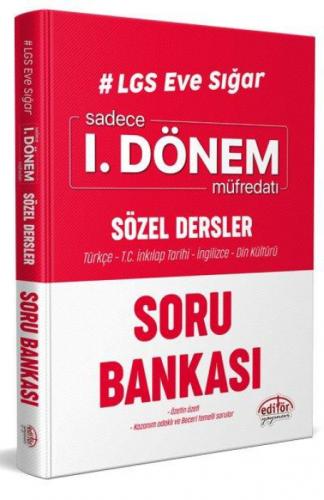 Editör Yayınları 8. Sınıf LGS Eve Sığar 1. Dönem Sözel Dersler Soru Bankası Editör  Frontansicht 1