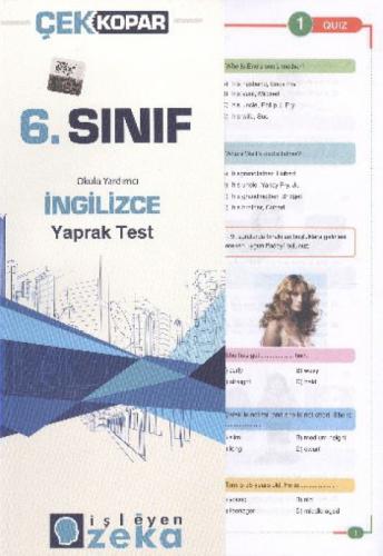 6. Sınıf İngilizce Yaprak Test  Frontansicht 1