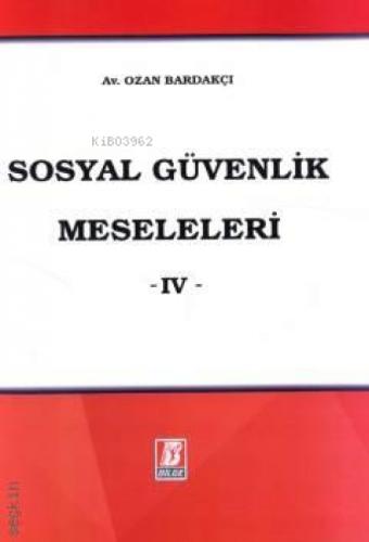 Sosyal Güvenlik Meseleleri -IV-  Frontansicht 1
