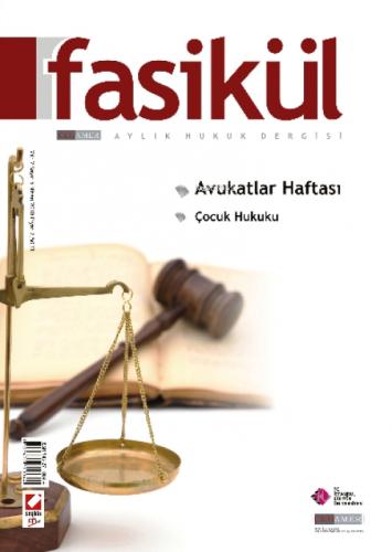 Fasikül Aylık Hukuk Dergisi - 2014 Yılı Abonelik  Frontansicht 1