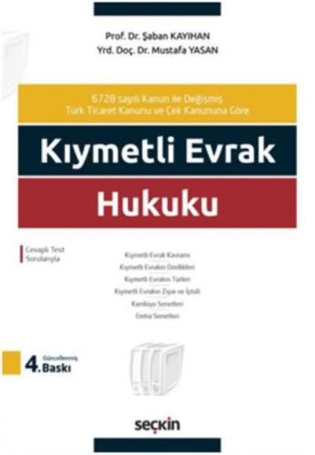 Kıymetli Evrak Hukuku  Frontansicht 1