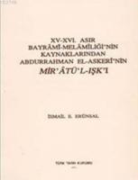 XV- XVI. Asır Bayrami- Melamiliği'nin Kaynaklarından Abdurrahman El- Askeri'nin Mir'atü- L- Işk'ı  Frontansicht 1